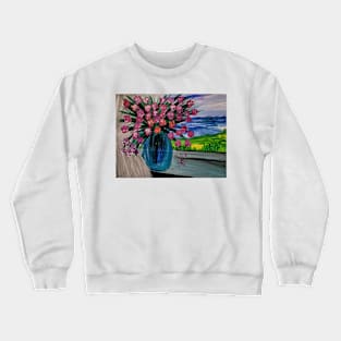 Flowers in the window Crewneck Sweatshirt